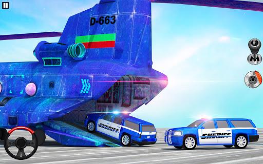 US police Cars Transport truck - Gameplay image of android game