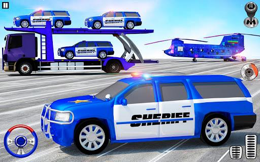US police Cars Transport truck - عکس بازی موبایلی اندروید