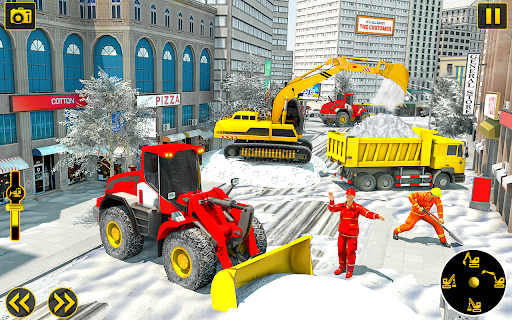 Grand Snow Excavator Simulator - Gameplay image of android game