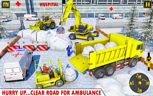 Grand Snow Excavator Simulator - عکس بازی موبایلی اندروید