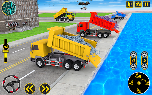 Grand Snow Excavator Simulator - Gameplay image of android game