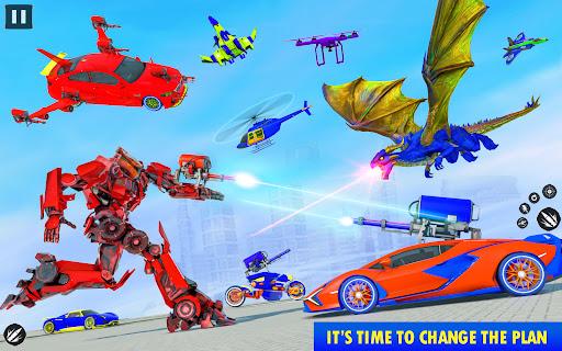 Dragon Robot Police Car Games - Image screenshot of android app