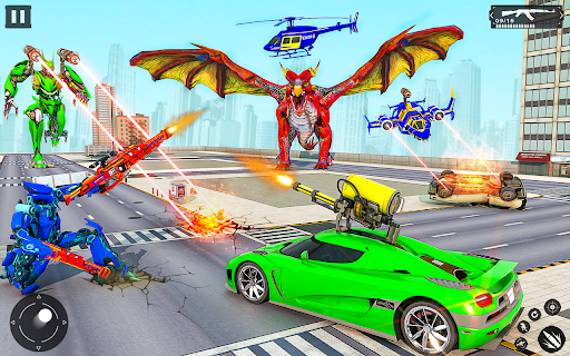 Dragon Robot Police Car Games - Image screenshot of android app