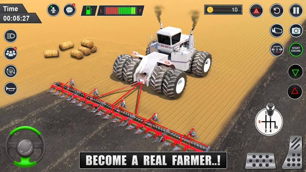 Real Farming: Tractor Game 3D - Gameplay image of android game