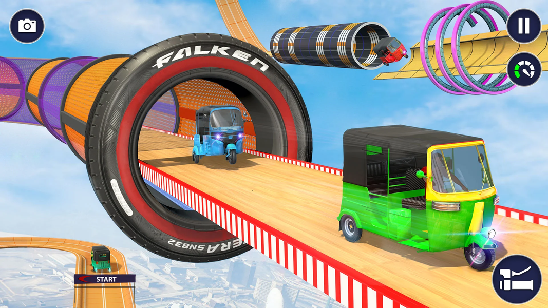 Tuk Tuk Auto Rickshaw Games 3D - Gameplay image of android game