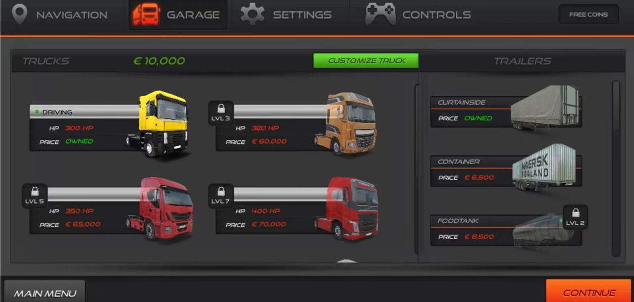 Simulator Real Truck Driving - Gameplay image of android game