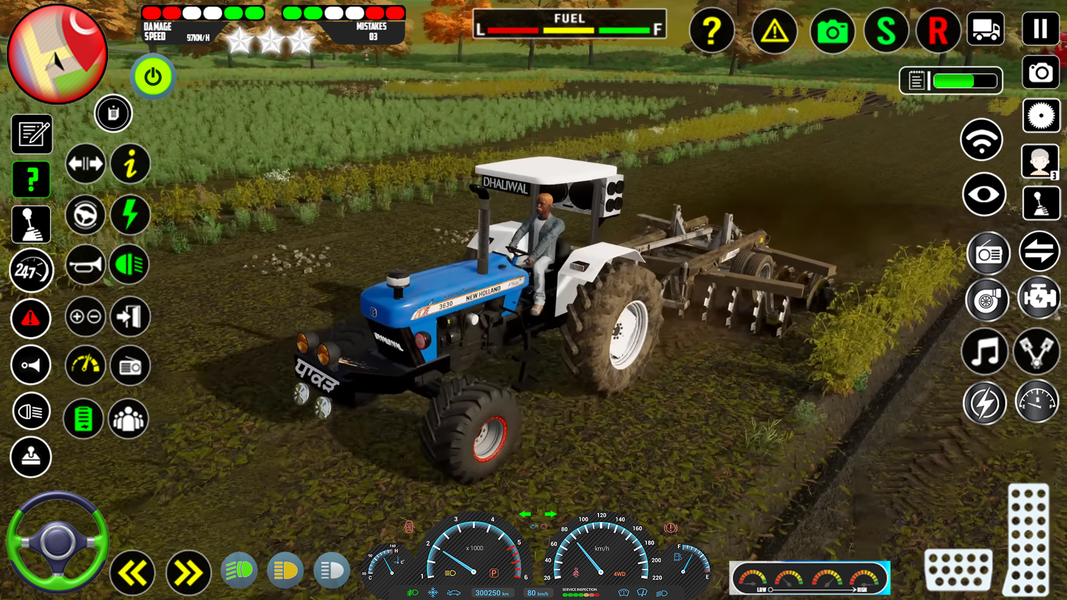Indian Tractor Game 2023 - Gameplay image of android game