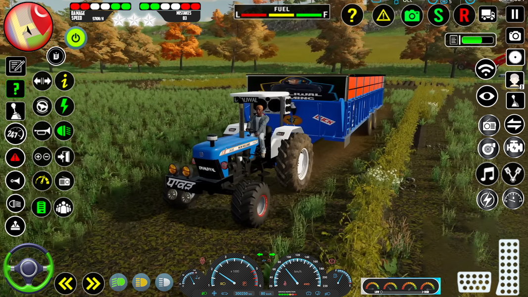 Indian Tractor Game 2023 - Gameplay image of android game