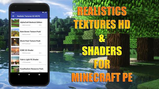 Realistic Texture Pack HD for Minecraft PE - Image screenshot of android app