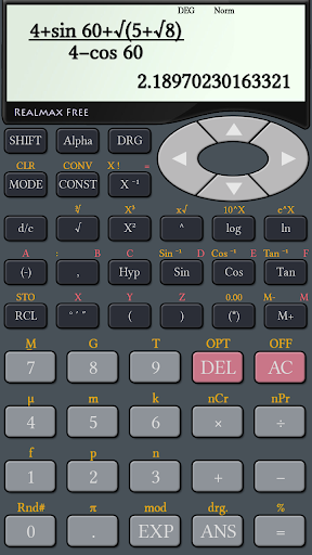 RealMax Scientific Calculator - عکس برنامه موبایلی اندروید