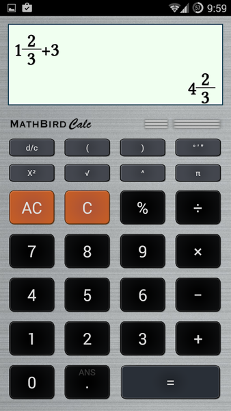 MathBird Calculator - عکس برنامه موبایلی اندروید