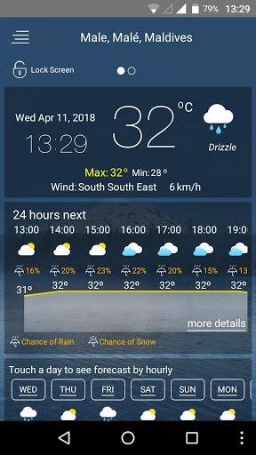 weather forecast - Image screenshot of android app
