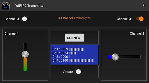 WiFi RC Transmitter - Image screenshot of android app