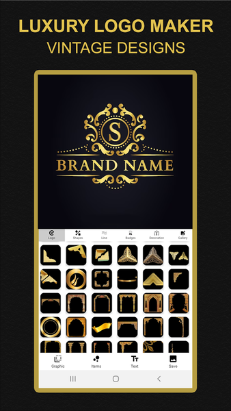 Luxury Logo Maker Royal Design - Image screenshot of android app