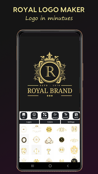 Royal Logo Maker, Logo Design - عکس برنامه موبایلی اندروید