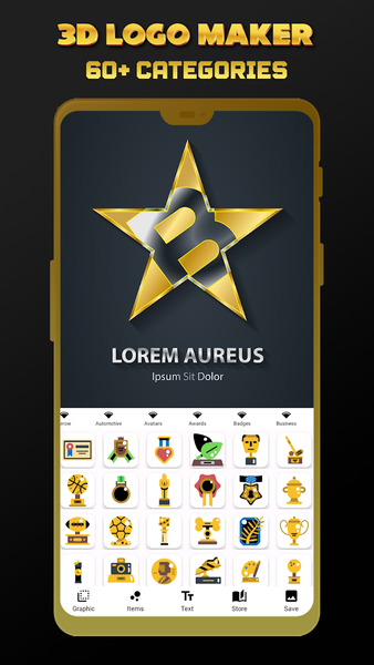 3d Logo Maker - عکس برنامه موبایلی اندروید