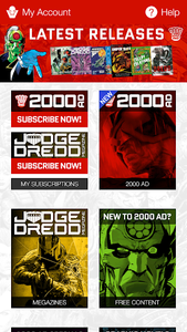 2000 AD Comics and Judge Dredd - Image screenshot of android app