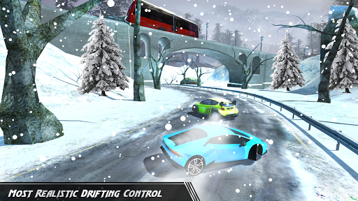 Snow Car Drift & Car Racing - Gameplay image of android game