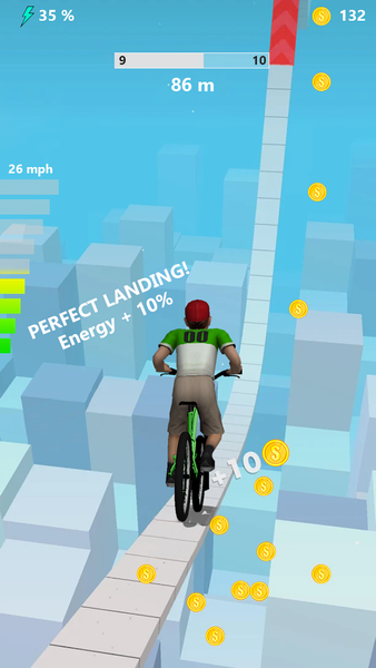 Bicycle BMX Flip Bike Game - Gameplay image of android game