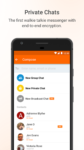 Voxer Walkie Talkie Messenger - Image screenshot of android app