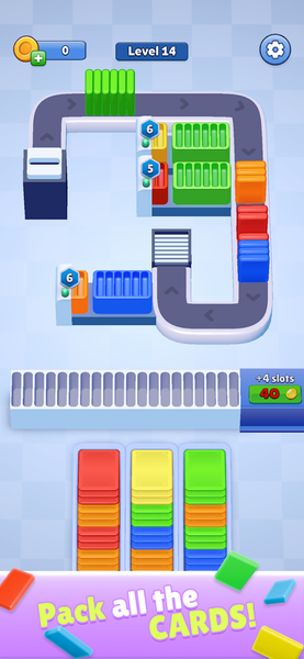 Card Factory! Relaxing Puzzle - Gameplay image of android game