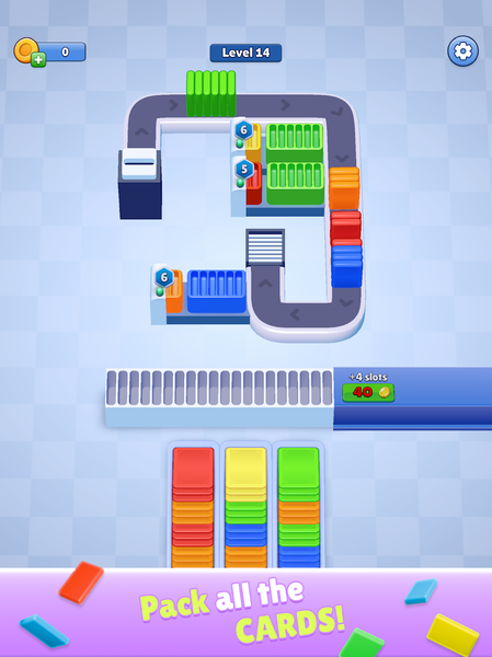 Card Factory! Relaxing Puzzle - Gameplay image of android game