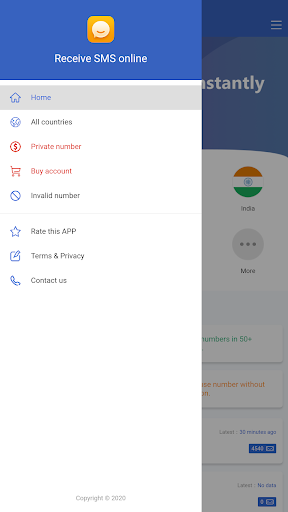 Receive SMS - Image screenshot of android app