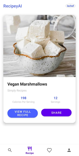 RecipeyAI - AI Recipe Search - Image screenshot of android app