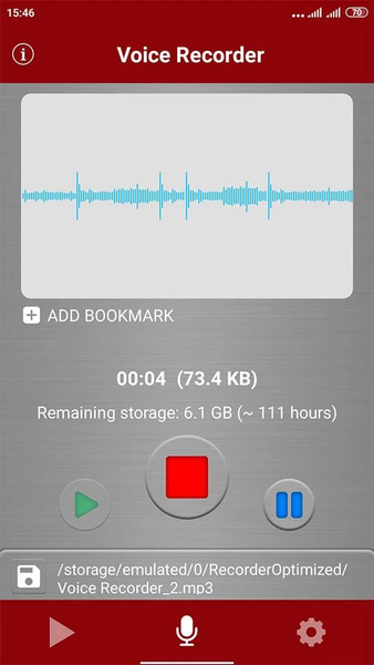 voice recorder - pro recorder - Image screenshot of android app