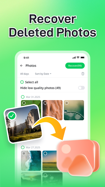 Recover Photo & Recover Files - عکس برنامه موبایلی اندروید
