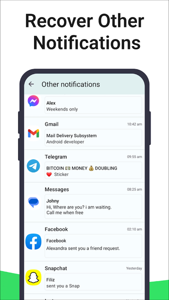Recover Deleted Message & Chat - عکس برنامه موبایلی اندروید