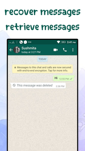 recover messages for whats - Image screenshot of android app