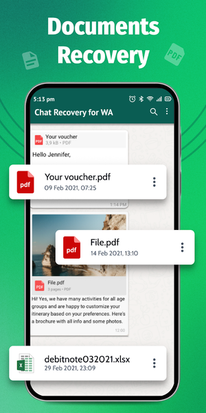 Recover WA deleted messages - عکس برنامه موبایلی اندروید