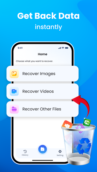 Recovery Photo & File Restore - Image screenshot of android app