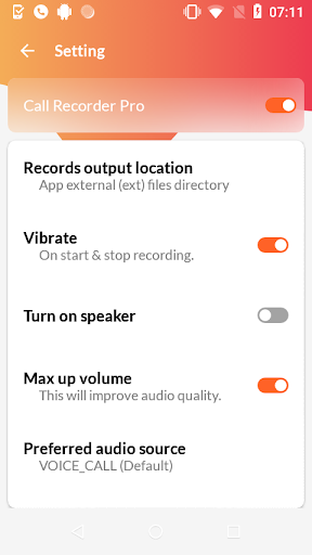 Call Recorder Pro Free - عکس برنامه موبایلی اندروید