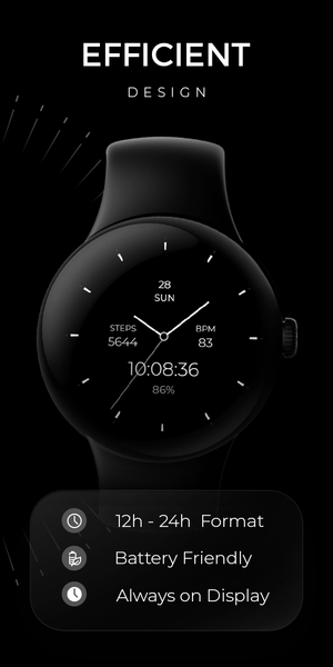 Minimal & Simple Watch - RE - Image screenshot of android app