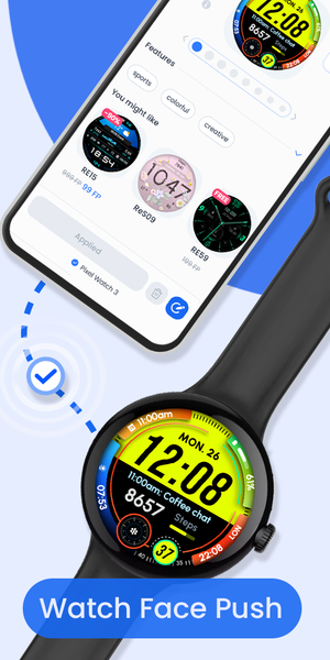 Recreative Watch Faces - Image screenshot of android app