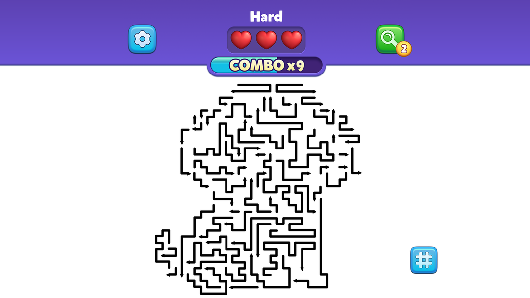 Arrowscapes – ASMR Puzzle - Gameplay image of android game