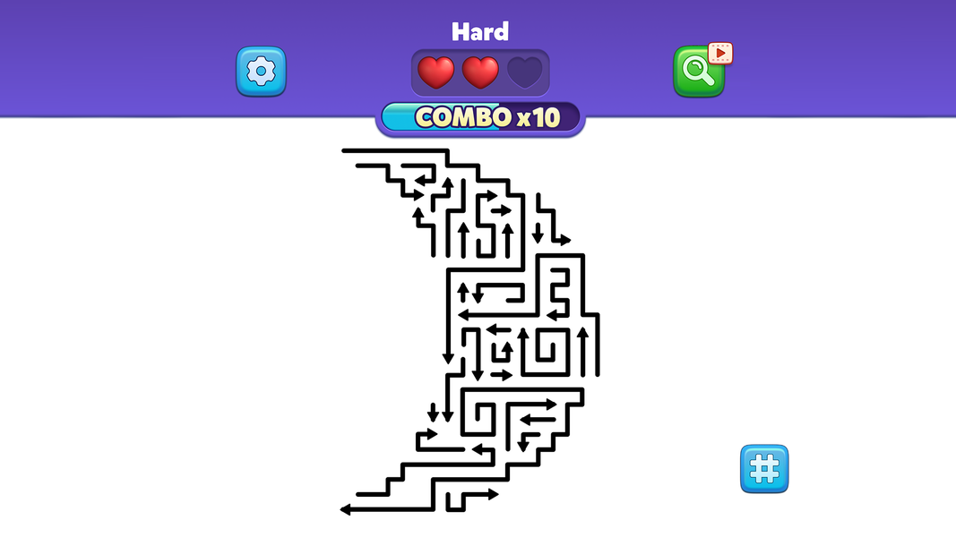 Arrowscapes – ASMR Puzzle - Gameplay image of android game