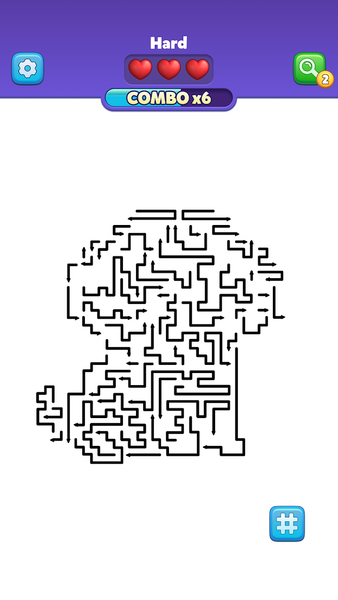 Arrowscapes – ASMR Puzzle - Gameplay image of android game