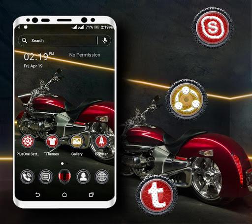 Red Bike Launcher Theme - Image screenshot of android app