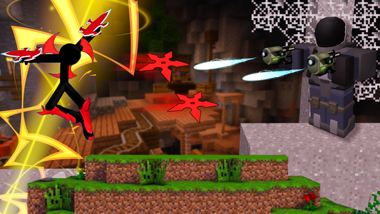 Baixar Stickman Fight In WorldCraft APK