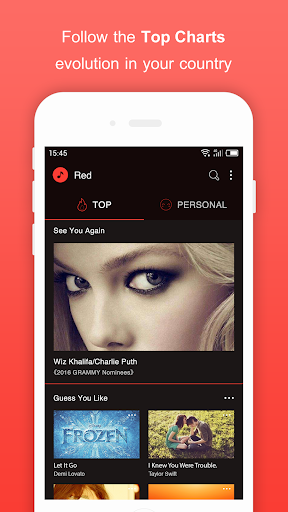 Music for Youtube Player: Red+ - عکس برنامه موبایلی اندروید