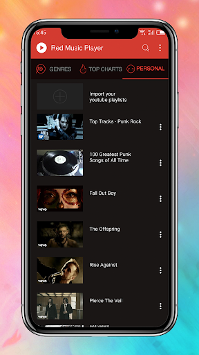 Red Music Player - عکس برنامه موبایلی اندروید