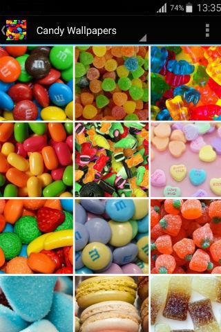 Candy wallpapers - Image screenshot of android app