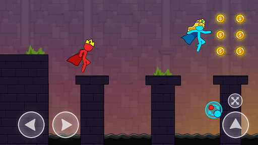 Stick Adventure: Red And Blue - Gameplay image of android game
