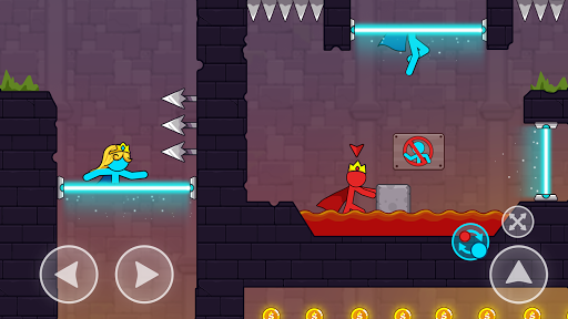Stick Adventure: Red And Blue - Gameplay image of android game