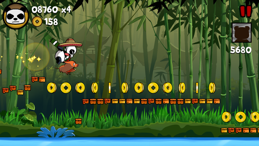 Panda Dash: Fun Game - Gameplay image of android game