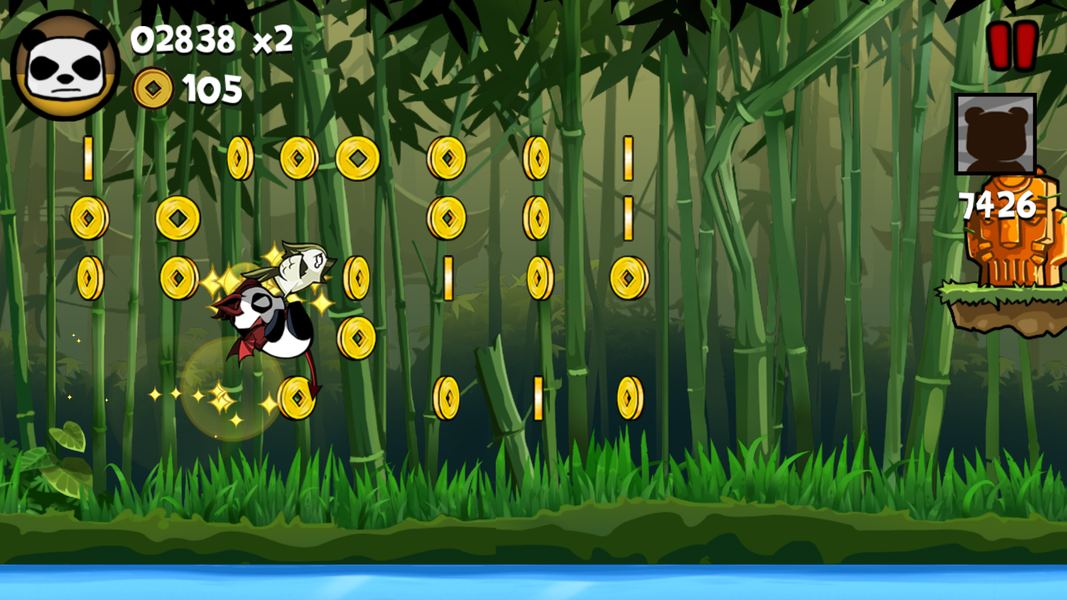 Panda Dash: Fun Game - Gameplay image of android game