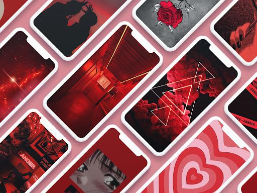 Red wallpapers HD 🍎 - Image screenshot of android app